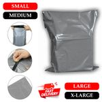 50 MAILING BAGS Grey STRONG Parcel Postage Plastic Post Poly mailer SELF SEAL
