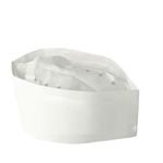 100x Forage Hats Chef Headwear, Disposable Catering White Chef Hat