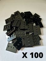 LEGO *NEW* 100 Black Minifigure Display Base Stand 3x4 Modified Tile 88646/17836