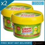 2 x ELBOW GREASE CLEANING PASTE 350G ALL PURPOSE DEGREASER TOUGH CLEANER LEMON