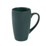 Large Mug Green 600ml Reactive Glaze Stoneware Round Latte Coffee Tea Cup Drink