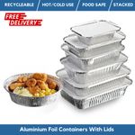 Aluminium Foil Food Containers With Lids Aluminium Foil Takeaway Food Containers