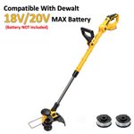 For Dewalt 18V Battery Cordless Strimmer Weedeater For Grass Cutter Lightweight
