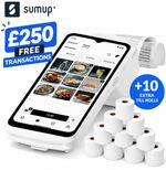 SumUp POS Terminal + 10 Paper Till Rolls Built In 4G Sim Card For New Customers