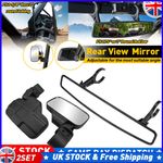 Center Rear Side View Mirrors 1.75" 2" Roll Bar For Polaris RZR Yamaha Honda UK
