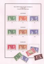 1937 CORONATION King George VI,  COMMONWEALTH OMNIBUS ISSUES-PAGES TO PRINT- PDF