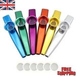 Metal Kazoo with Flute Film Gift Easy to Learn Musical Instruments UK