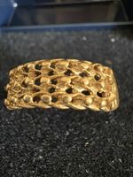 Vintage 9ct Gold Mens Keeper Ring Fully Hallmarked Size S 2.5 grams