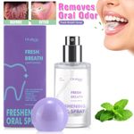 1-6PCS Minty Fresh Breath Freshener Mouth Spray For Bad Breath Long Lasting 20ML