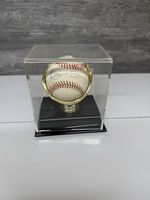 Rawlings Official Major League Baseball Signed Ball with Case Mounted Memories