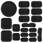Universal Airsoft Helmet Pads, 9pcs Helmet Pads+10pcs Stickers,Helmet