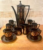 PORTMEIRION Arabian Brocade RARE COFFEE SET - Complete EXCELLENT CONDITION