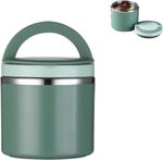 Food Flask for Hot Food(Handles)Portable Stainless Steel Vacuum Thermal Food Jar