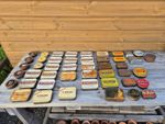 Collection of Old vintage Tins, OXO, Tobacco tins Etc.