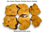 Set Of 6 Linden Wood Slices Live Edge Tree Cookies Epoxy Resin Wood Crafts #021