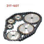 1 Pcs 10A Roller Chain Drive Sprocket Flat Chain Gear Sprocket Wheel 31T-40T
