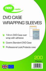5000 x 14mm DVD Case Wraps Plastic Sleeves Resealable High Quality