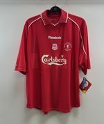 BNWT Liverpool Worthington Cup Winners 2001 Home Football Shirt (XL) Reebok A897