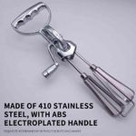 Double Wheel Kitchen Mixer Vintage Rotary Hand Whisk Egg Whisk Hand Beater Mixer