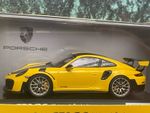 1:43 Spark Porsche Dealer Model 911 GT2 RS weissach spec Yellow RARE 773/1911