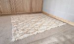 Anthropology Flatwoven Cosy Cable Rug, Large, Natural & Gold RRP £2141
