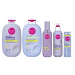 eos Vanilla Cashmere Skin Care Set - Body Lotion, Body Wash, Body Mist, Shave