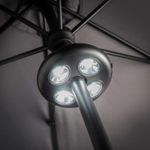 Premier LED Parasol Umbrella Light Cool White Battery Garden Dining Lamp 20cm