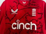 Castore England  Shirt . Red Short Sleeve  Size S