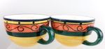 2 x Living Art Hand Painted Rio (Rim) Replacement Cups