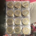 Mixed UK Coin Collection Bulk Lot in Album/Sleeves, Various Denominations