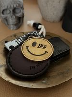 Handmade Brass YES NO Decision Coin + Leather EDC Carry Pouch Fidget Coin 40mm