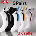 Men Socks 5 Pairs Breathable Ankle Sports Socks Sweat Absorbent