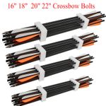 12PCS Archery 16/18/20/22 inches Bolts Carbon Arrows 4" Vanes OD 8.8mm Hunting
