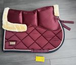 Felix Bühler Swiss Design Saddle Pad Burgundy/Cream Faux Fur 211061 VS MA