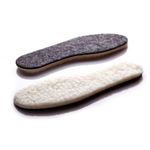 Wool Sheepskin Felt Thick Fluffy Shoes Insoles Boots Inner Soles Unisex
