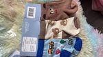 Carter’s 3 Pair Ankle Socks 2-3 Years Unisex Bear Cars Non-Slip Brown Blue