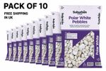 Polar White Pebbles 10 x 20kg 200kg Garden Gravel Stones Borders Paths Landsca