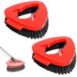 2x Scrub Brush Mop Head for Vlieda. Compatible with Vileda Turbo Mop System