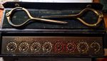 Taylors Addometer Brass Mechanical Calculator Adding Machine w/ Case & Stylus