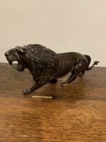 Vintage Wooden Lion 