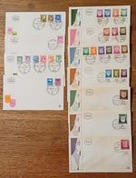 ISRAEL FDC FIRST DAY COVERS 1965 - 1970 COMPLETE SET TOWNS EMBLEMS 31 STAMPS XF!
