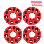  30MM WHEEL SPACERS LAND ROVER DISCOVERY MK3 & MK4 RANGE ROVER MK3 & MK4 RED T3