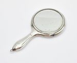 EDWARDIAN STERLING SILVER CHATELAINE HAND MIRROR Birmingham c1905