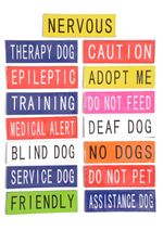 Patch Patches For Tactical Dog Harness Warning Labels Canine Harness K9 Harness