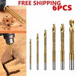 6Pcs 3mm-8mm Side Cutting Drill Bit Twists Drill Bits Serrated Drill Bit Set UK