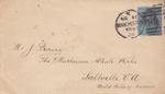 GB QV envelope, Manchester to Saltville, USA 1893, 2½d Jubilee stamp