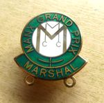 ISLE OF MAN MANX GRAND PRIX MGP MARSHAL BADGE - IoM MANX T.T. RACES