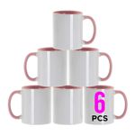 Sublimation Large Handle 11oz Coloured Handle & Inner Mug with Smash Proof Boxes
