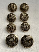 Lot Of 8 UK Army:"ARGYLL & SUTHERLAND HIGHLANDERS BUTTONS"(WW1-WW2)