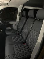 VW Transporter T5 T6 Seat Covers Seater 3 Seat 1+2 with 2 armrest covers